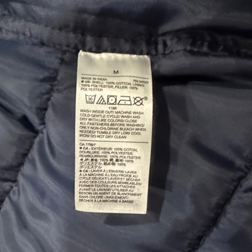 Banana Republic Dark Blue Quilted Vest - Picture 3 of 3